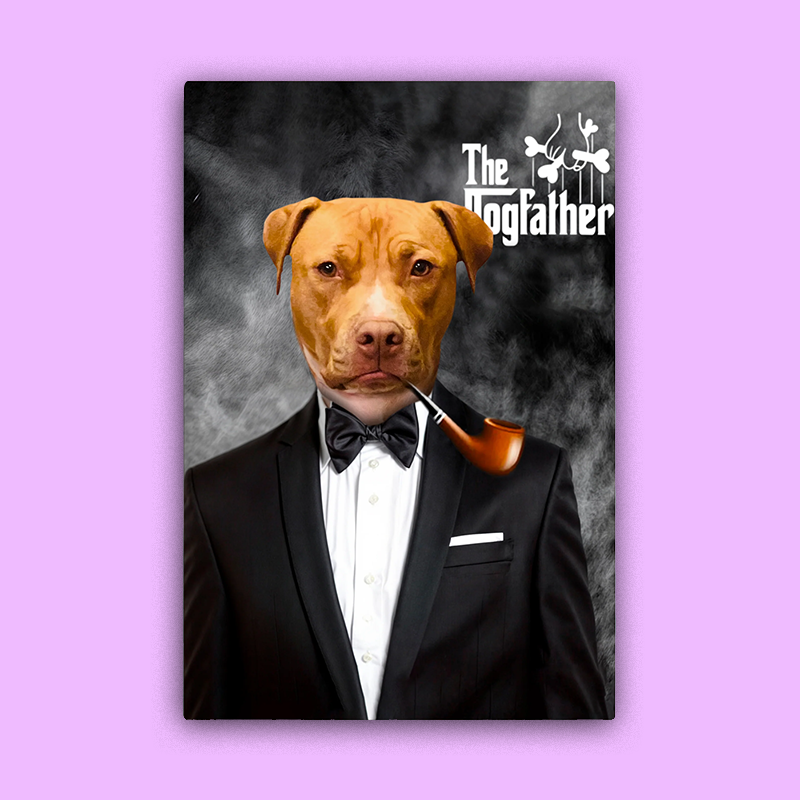 The Dogfather Pet Portrait